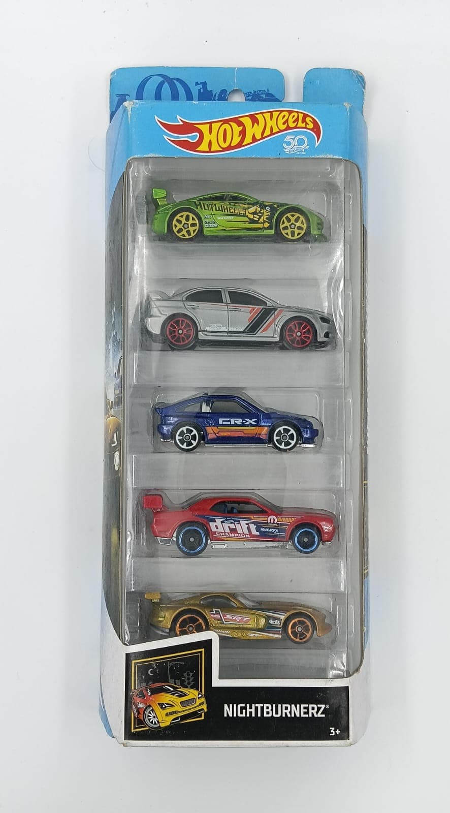 HOT WHEELS PACK OF 5 NIGHTBURNERZ - Image 1