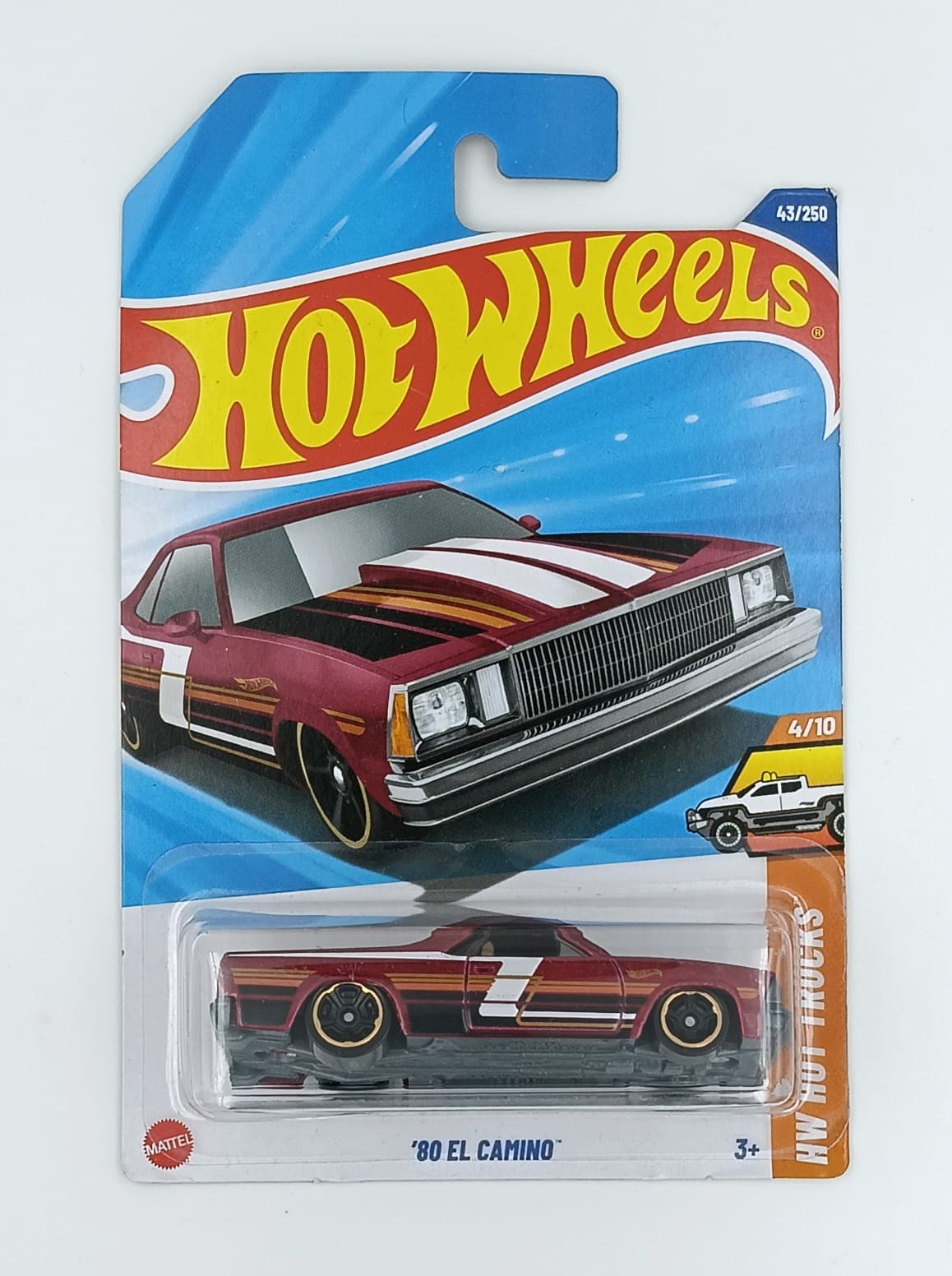 HOT WHEELS MAIN LINE IMPORTED CARD '80 EL CAMINO - Image 1