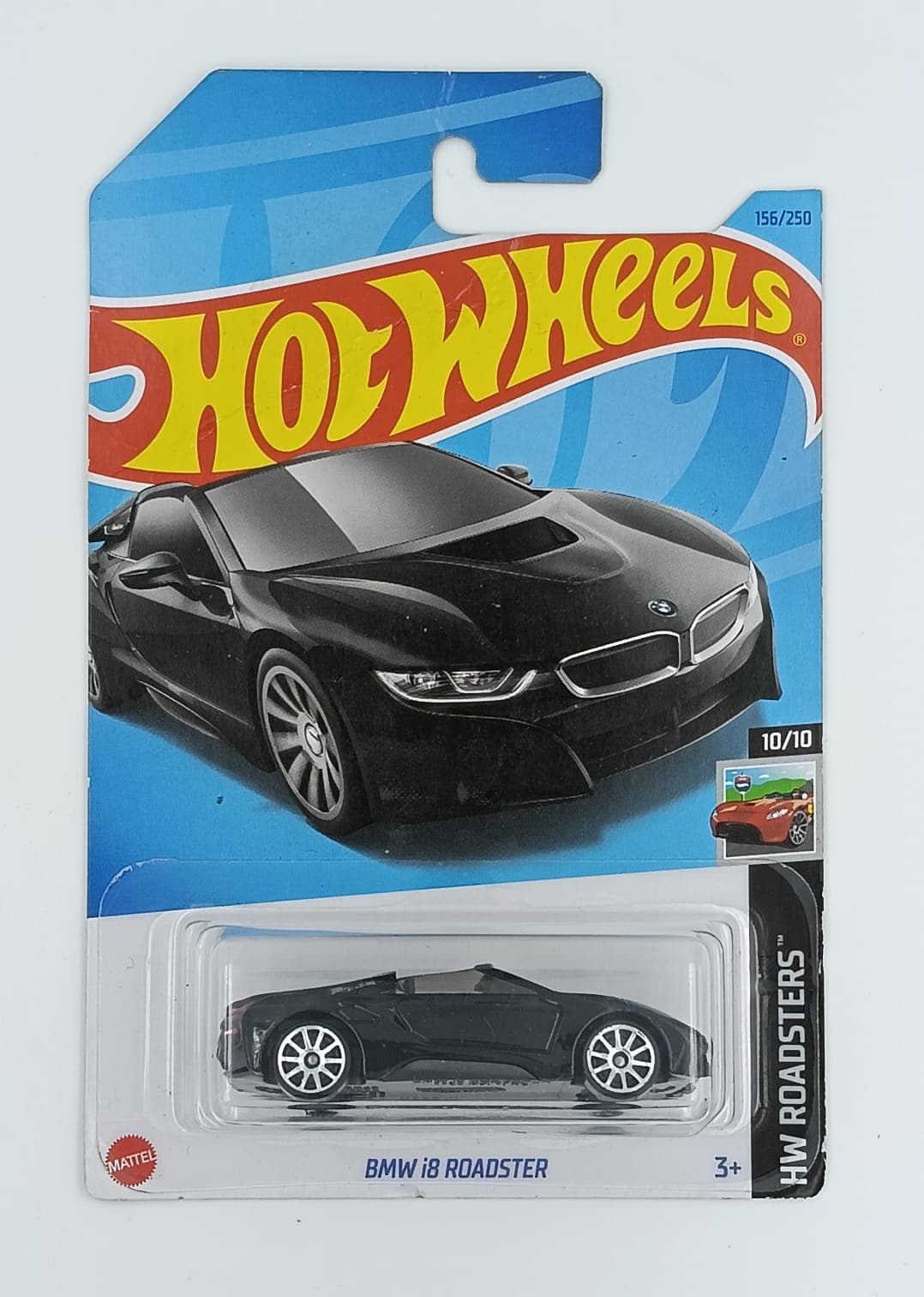 HOT WHEELS MAIN LINE IMPORTED CARD BMW i8 ROADSTER - Image 1