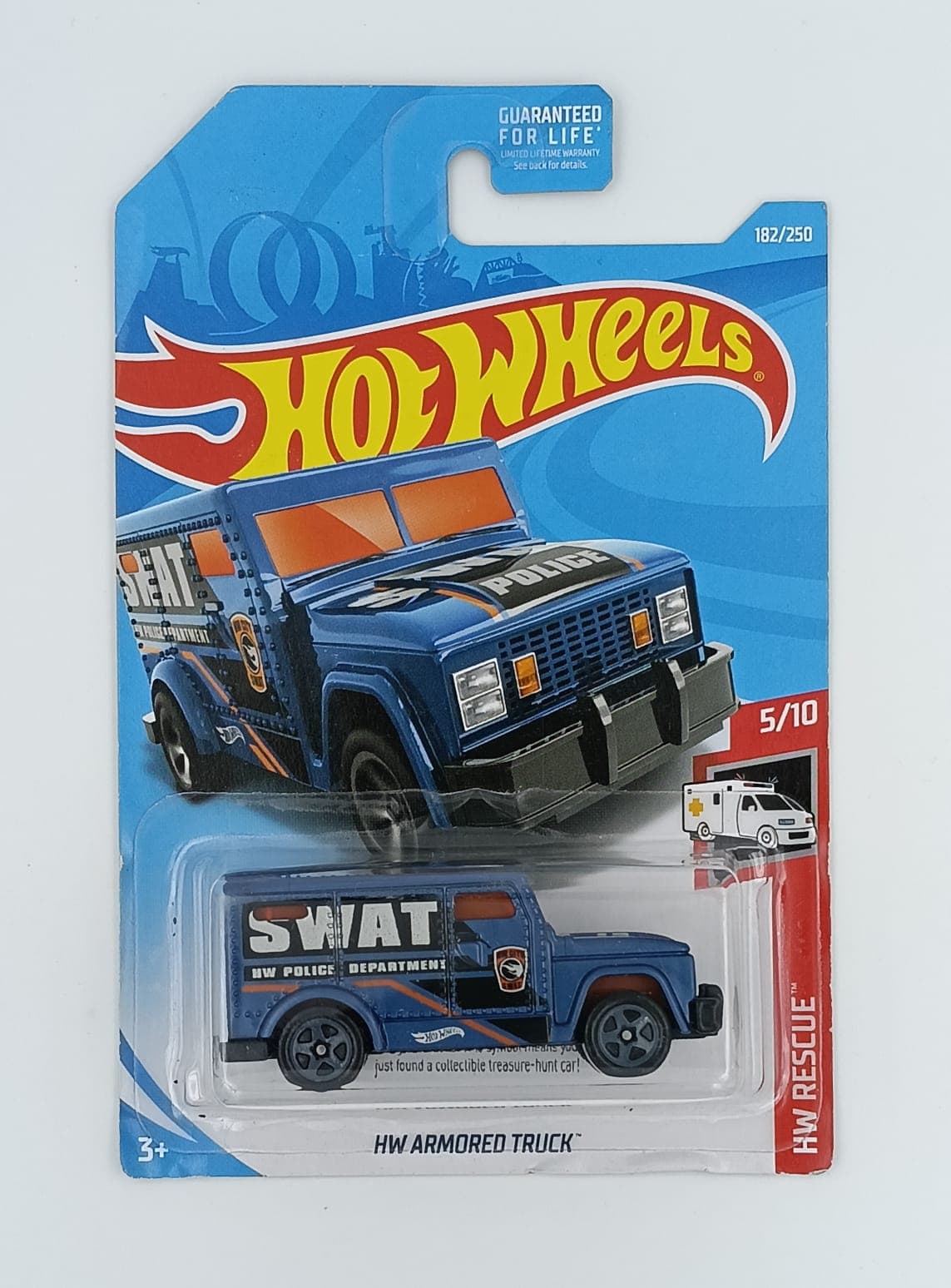 HOT WHEELS MAIN LINE IMPORTED CARD HW ARMORED TRUCK - Image 1