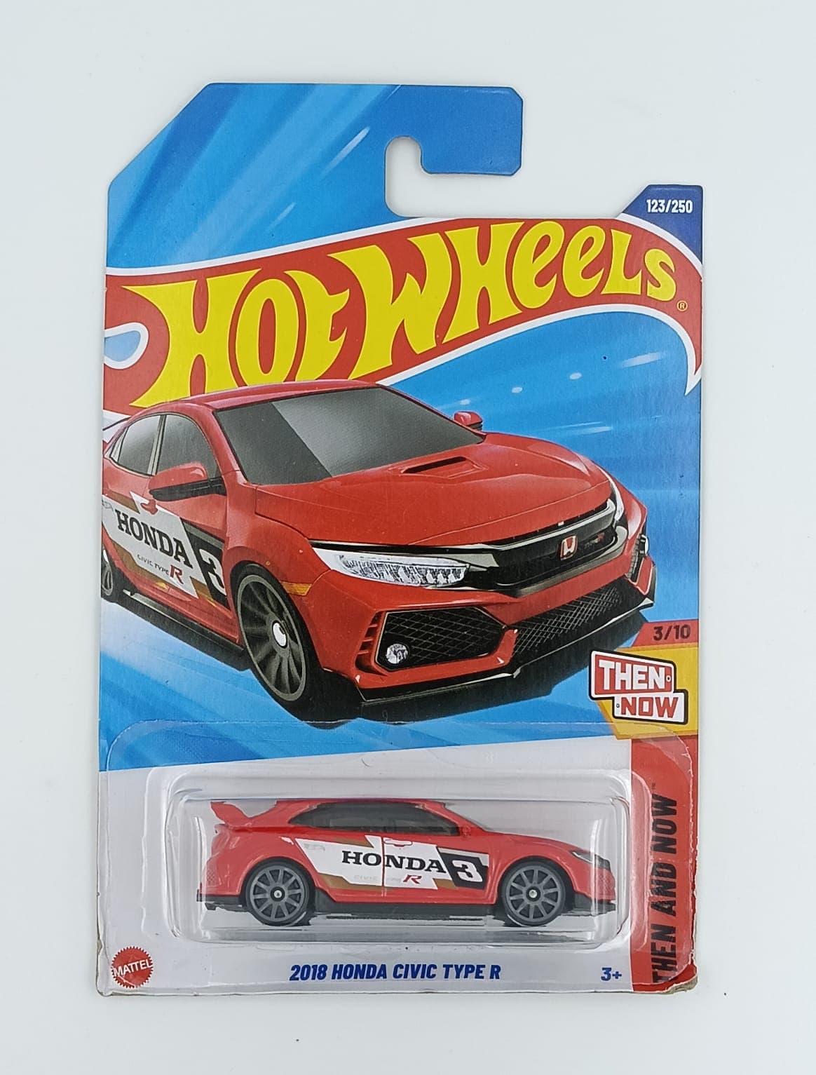 HOT WHEELS MAIN LINE IMPORTED CARD 2018 HONDA CIVIC TYPE-R - Image 1