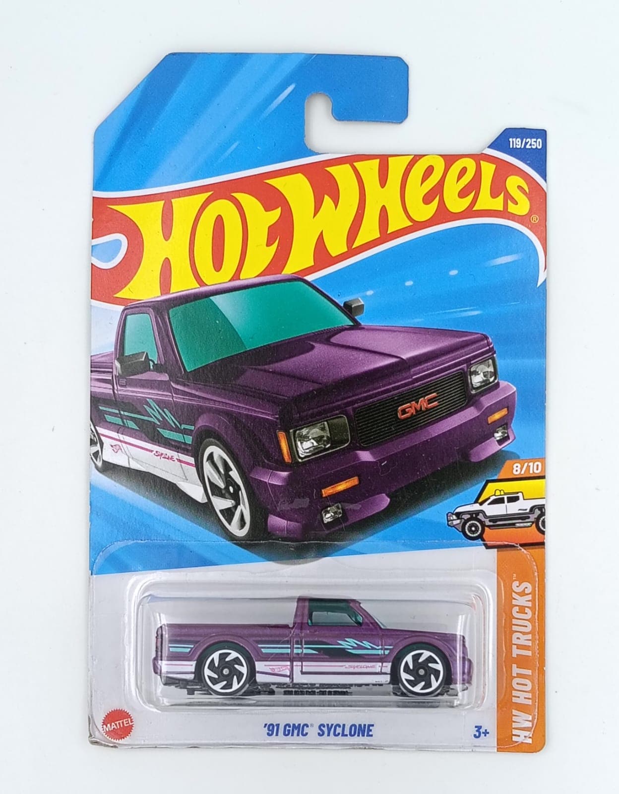 HOT WHEELS MAIN LINE IMPORTED CARD '91 GMC SYCLONE - Image 1