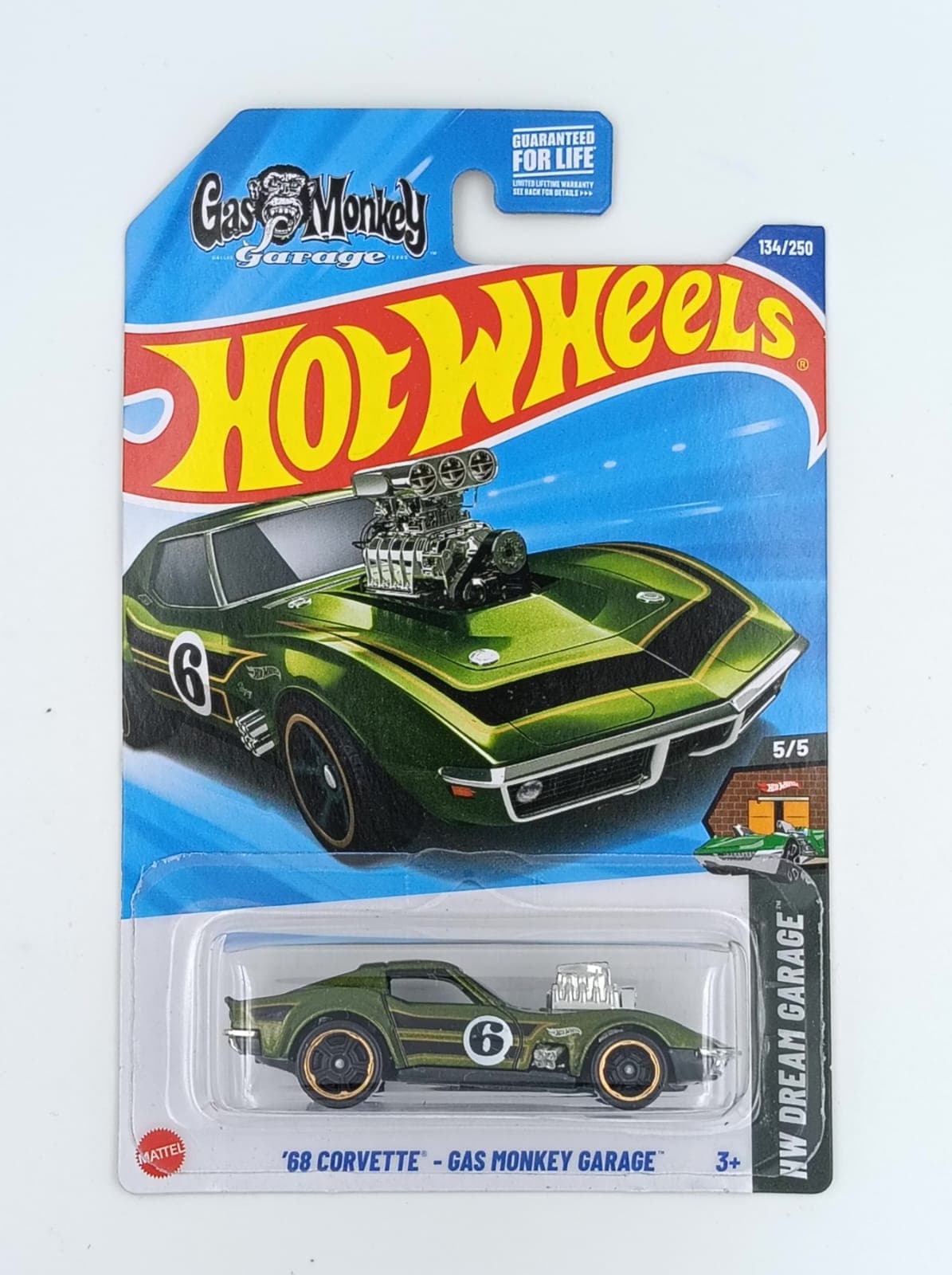 HOT WHEELS MAIN LINE IMPORTED CARD '68 CORVETTE - GAS MONKEY GARAGE - Image 1