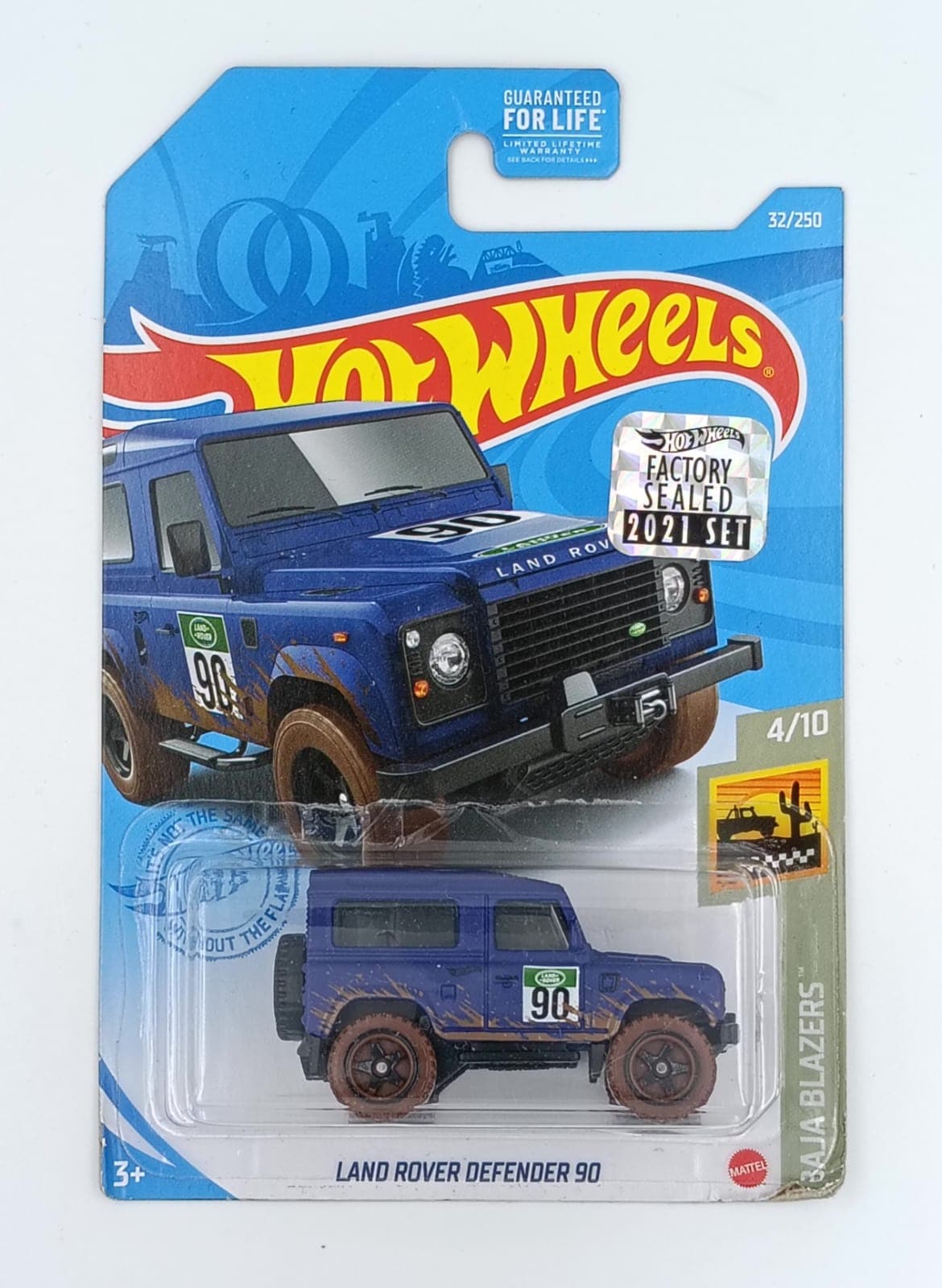 HOT WHEELS MAIN LINE IMPORTED CARD LAND ROVER DEFENDER 90 - Image 1