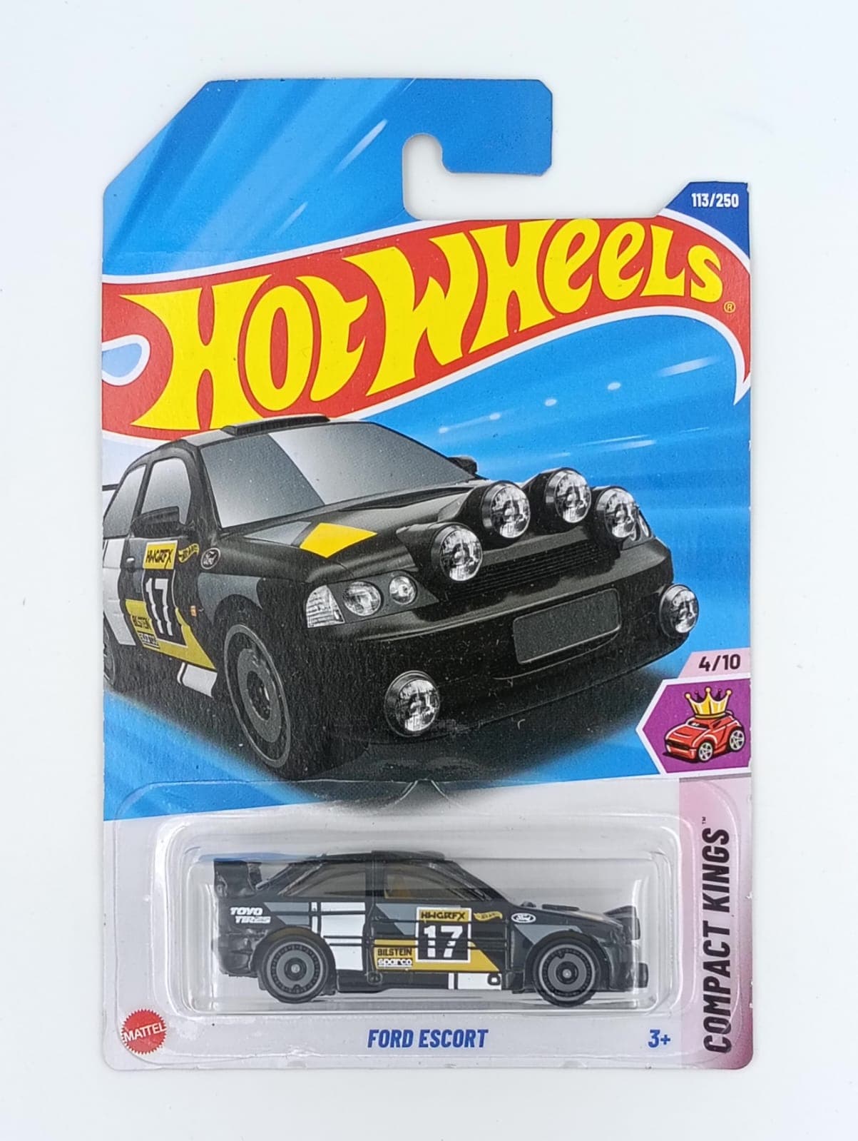 HOT WHEELS MAIN LINE IMPORTED CARD FORD ESCORT - Image 1