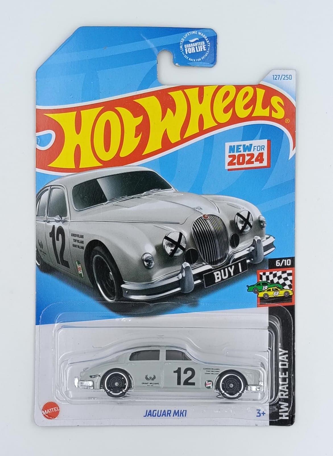 HOT WHEELS MAIN LINE IMPORTED CARD JAGUAR MK1 - Image 1