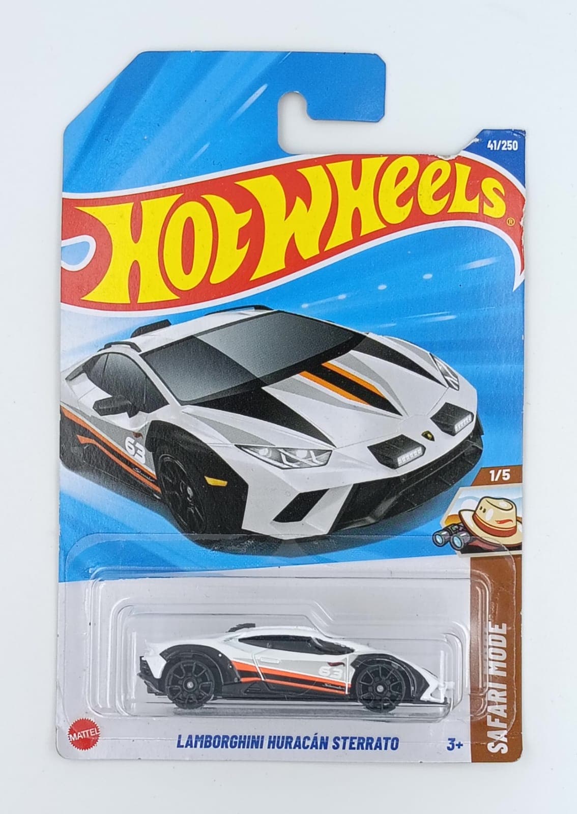 HOT WHEELS MAIN LINE IMPORTED CARD LAMBORGHINI HURACAN STERRATO - Image 1