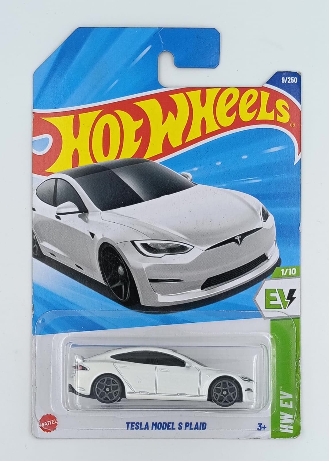 HOT WHEELS MAIN LINE IMPORTED CARD TESLA MODEL S PLAID - Image 1