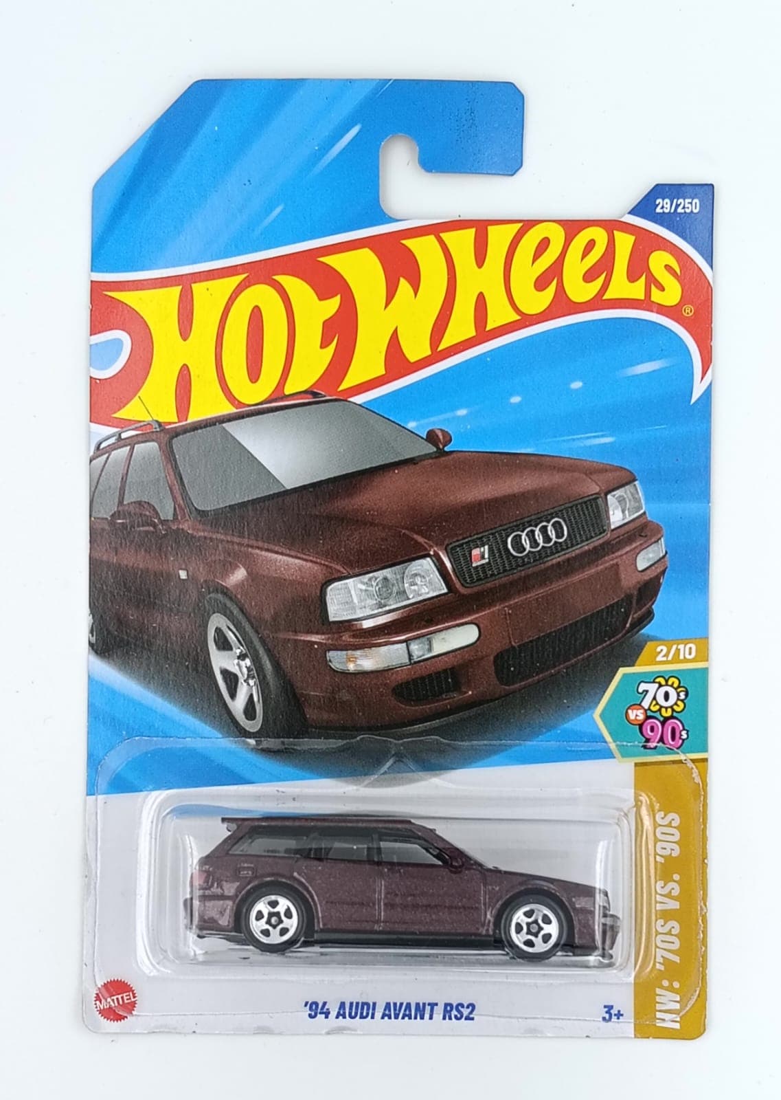 HOT WHEELS MAIN LINE IMPORTED CARD '94 AUDI AVANT RS2 - Image 1