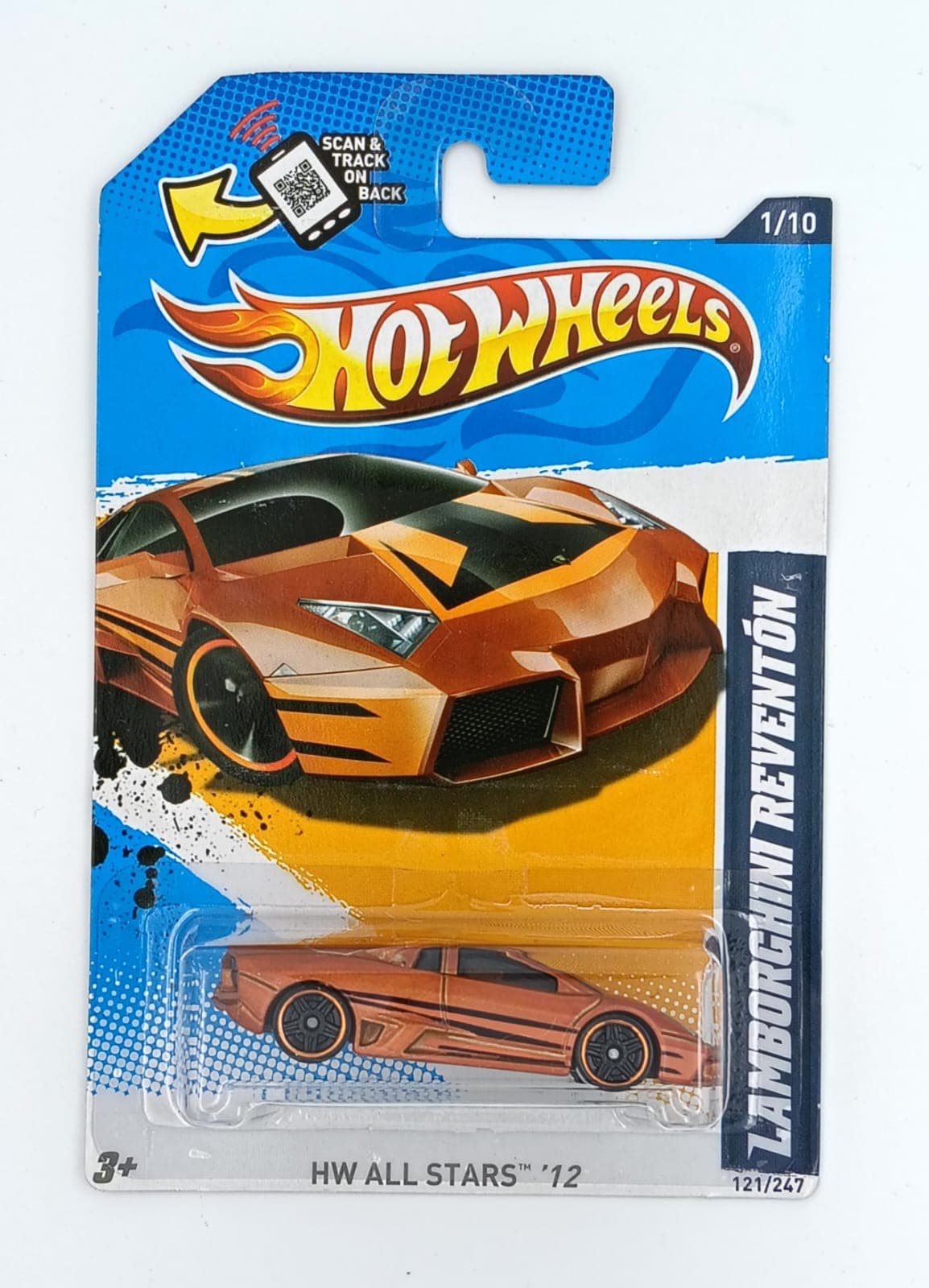HOT WHEELS MAIN LINE IMPORTED CARD LAMBORGHINI REVENTON HW ALL STARS - Image 1