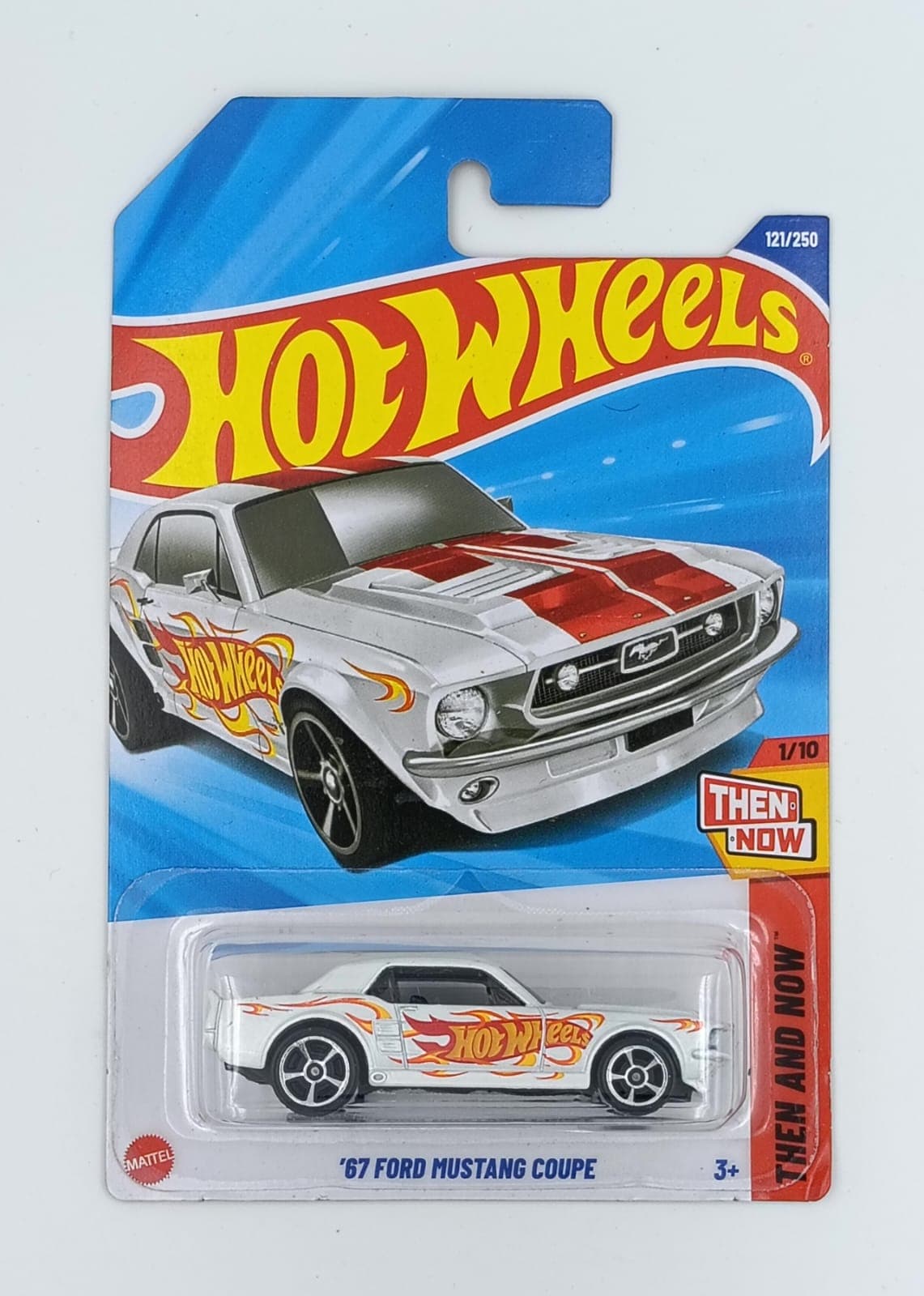 HOT WHEELS MAIN LINE IMPORTED CARD '67 FORD MUSTANG COUPE - Image 1