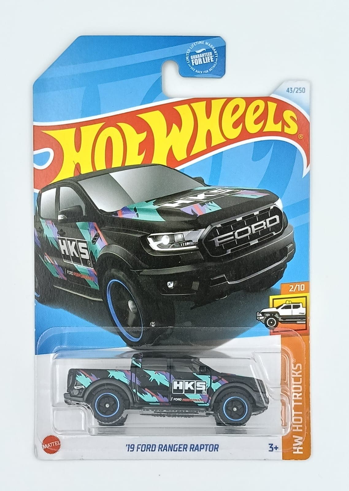 HOT WHEELS MAIN LINE IMPORTED CARD '19 FORD RANGER RAPTOR - Image 1