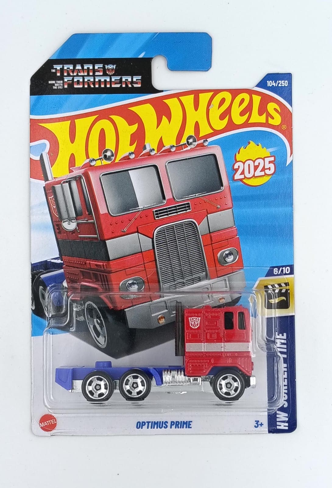 HOT WHEELS MAIN LINE IMPORTED CARD OPTIMUS PRIME - Image 1