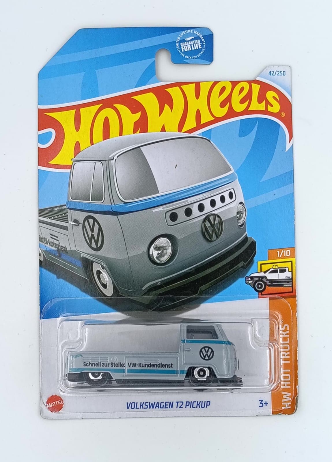 HOT WHEELS MAIN LINE IMPORTED CARD VOLKSWAGEN T2 PICKUP - Image 1