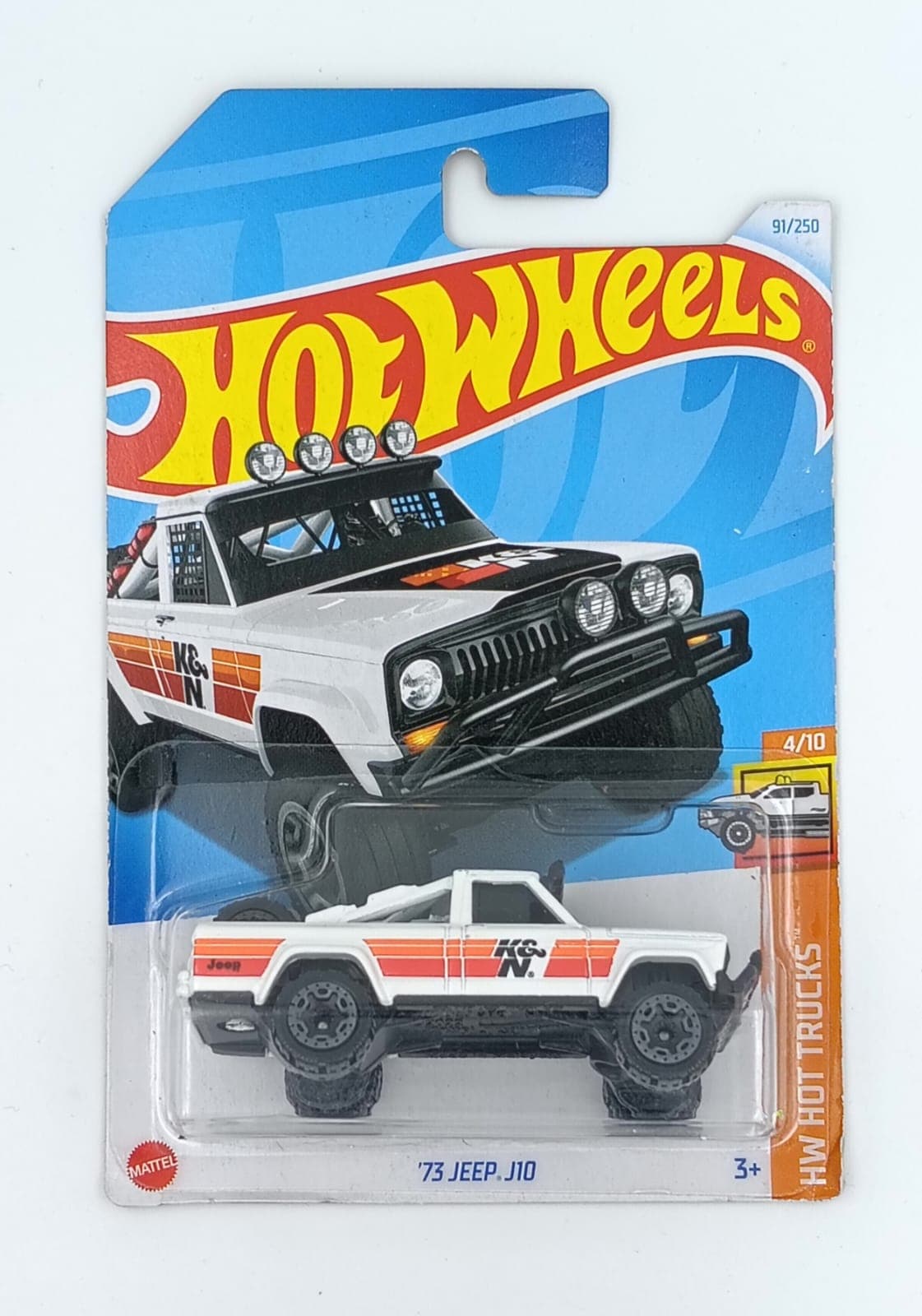 HOT WHEELS MAIN LINE IMPORTED CARD '73 JEEP J10 - Image 1