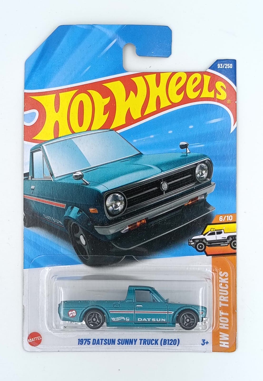 HOT WHEELS MAIN LINE IMPORTED CARD 1975 DATSUN SUNNY TRUCK (B120) - Image 1