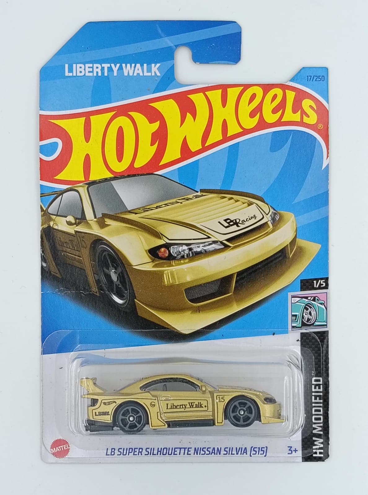 HOT WHEELS MAIN LINE IMPORTED CARD LB SUPER SILHOUETTE NISSAN SILVIA (S15) - Image 1