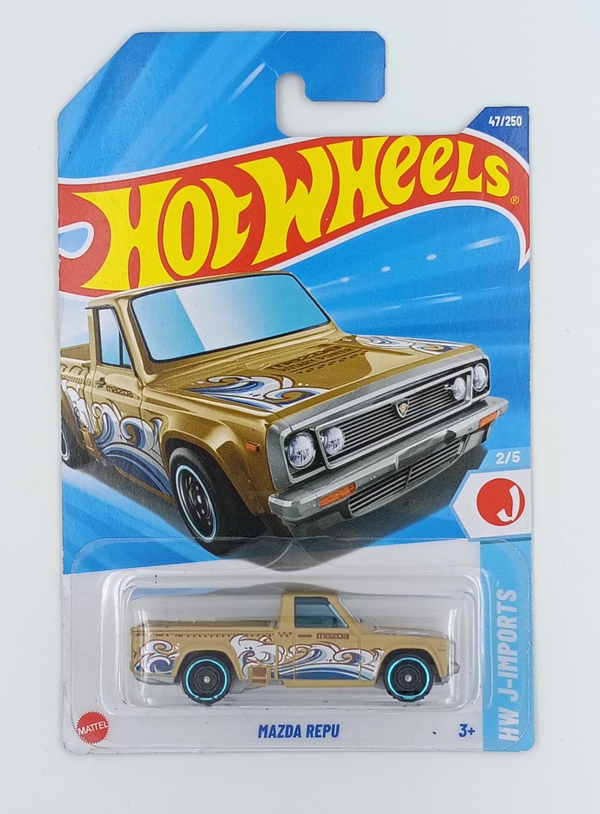 HOT WHEELS MAIN LINE IMPORTED CARD MAZDA REPU - Image 1