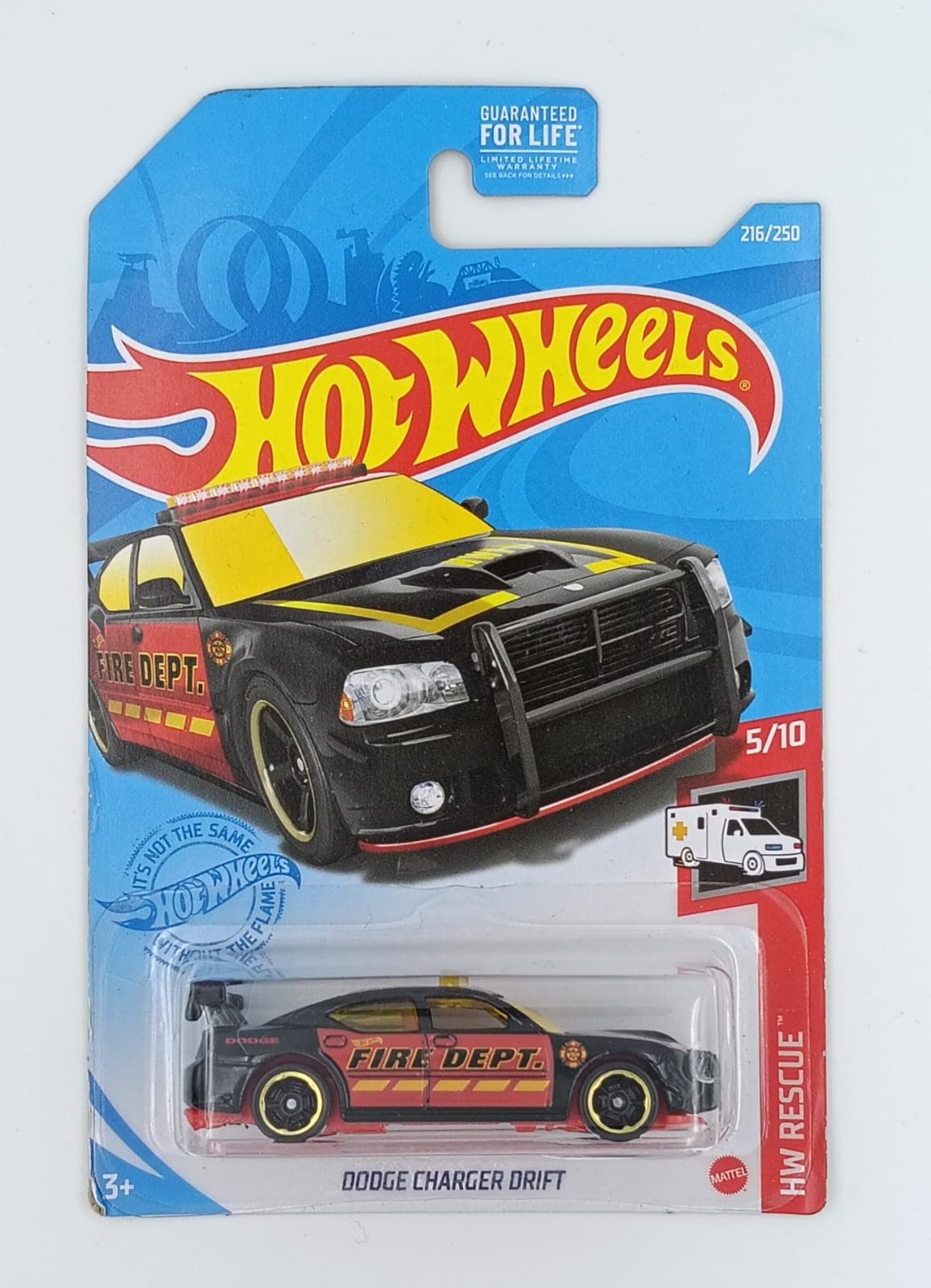 HOT WHEELS MAIN LINE IMPORTED CARD DODGE CHARGER DRIFT - Image 1