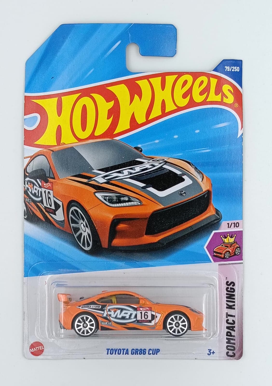 HOT WHEELS MAIN LINE IMPORTED CARD TOYOTA GR86 CUP - Image 1