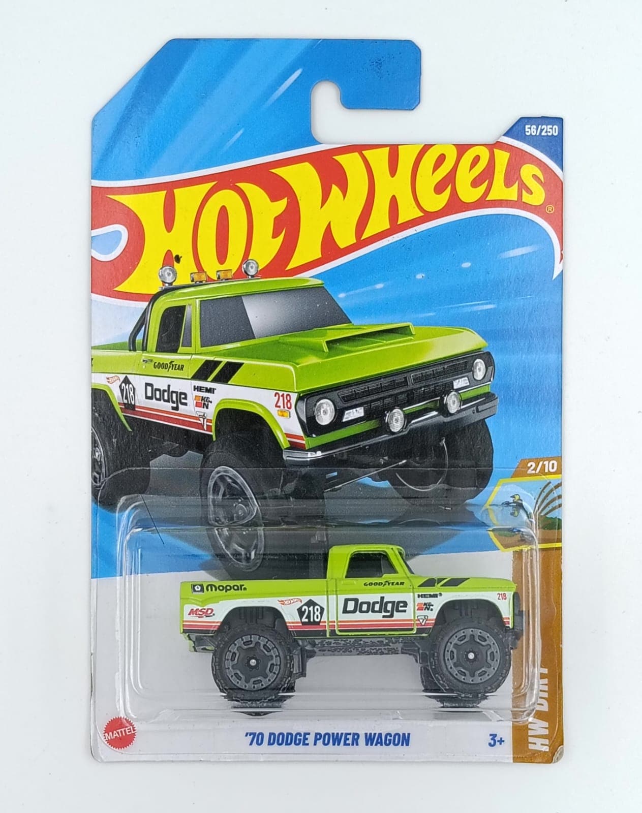 HOT WHEELS MAIN LINE IMPORTED CARD '70 DODGE POWER WAGON - Image 1