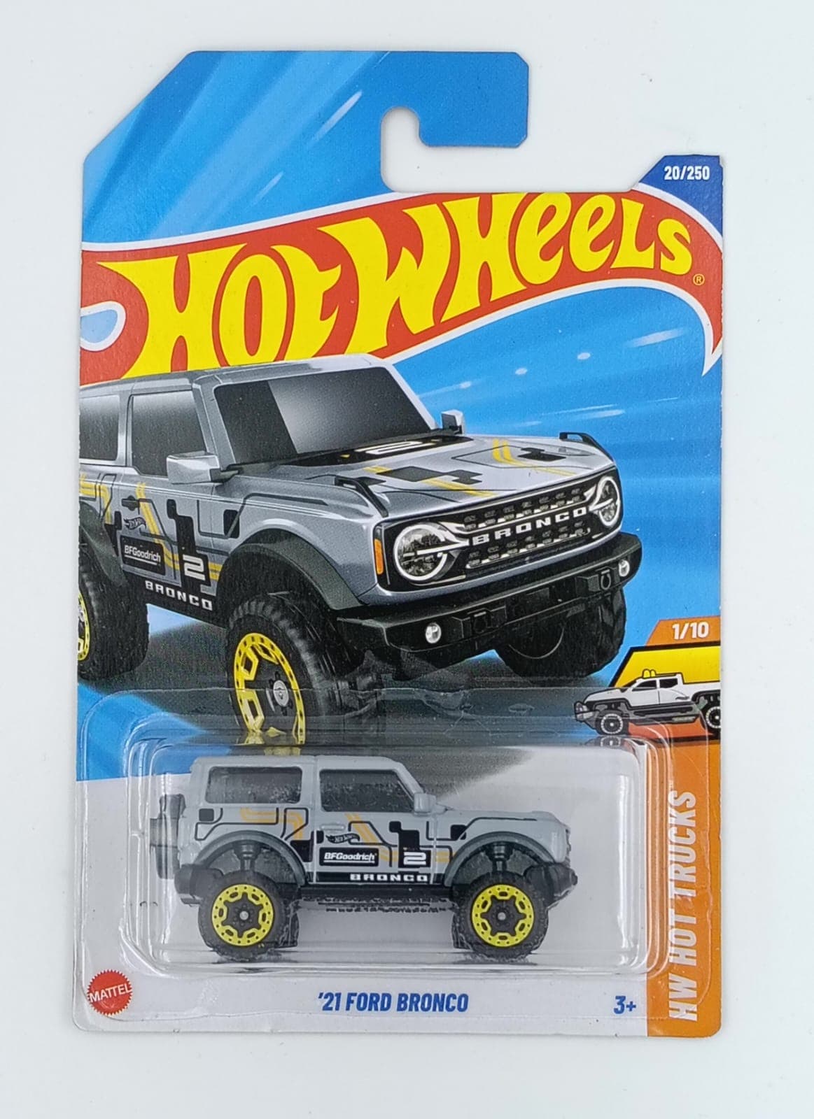 HOT WHEELS MAIN LINE IMPORTED CARD '21 FORD BRONCO - Image 1