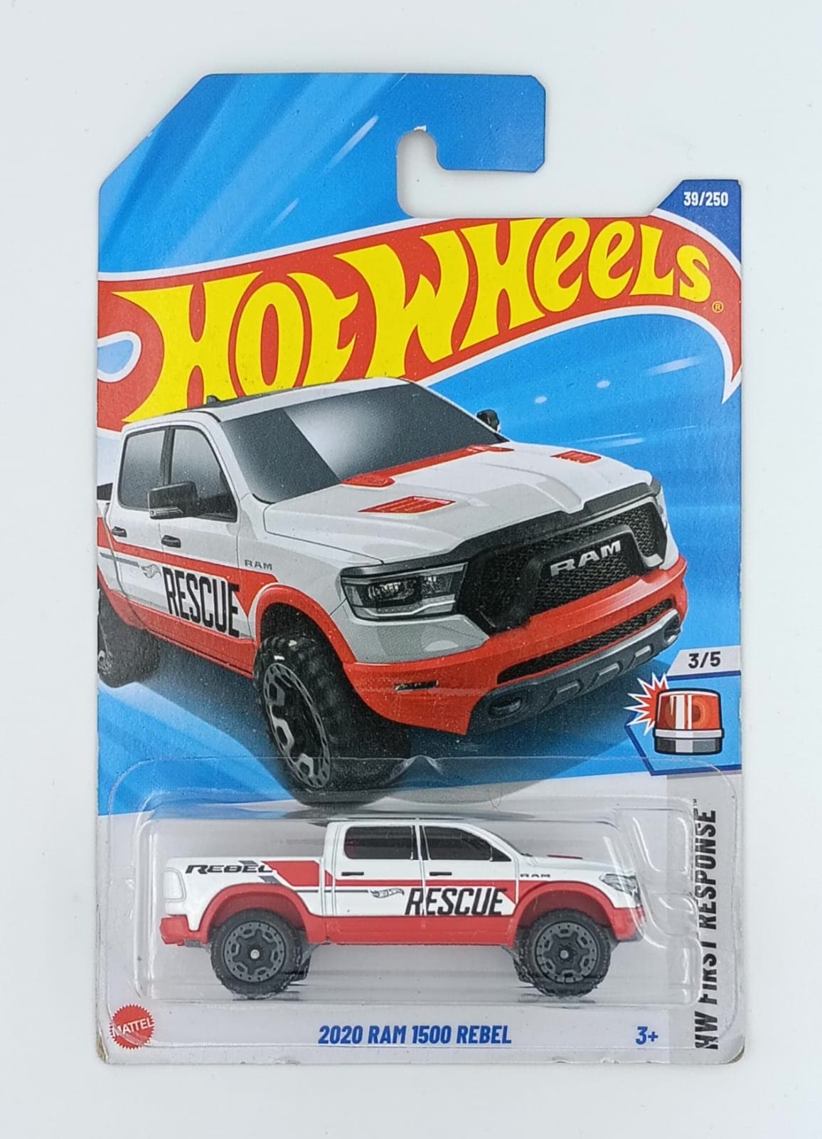 HOT WHEELS MAIN LINE IMPORTED CARD 2020 RAM 1500 REBEL - Image 1