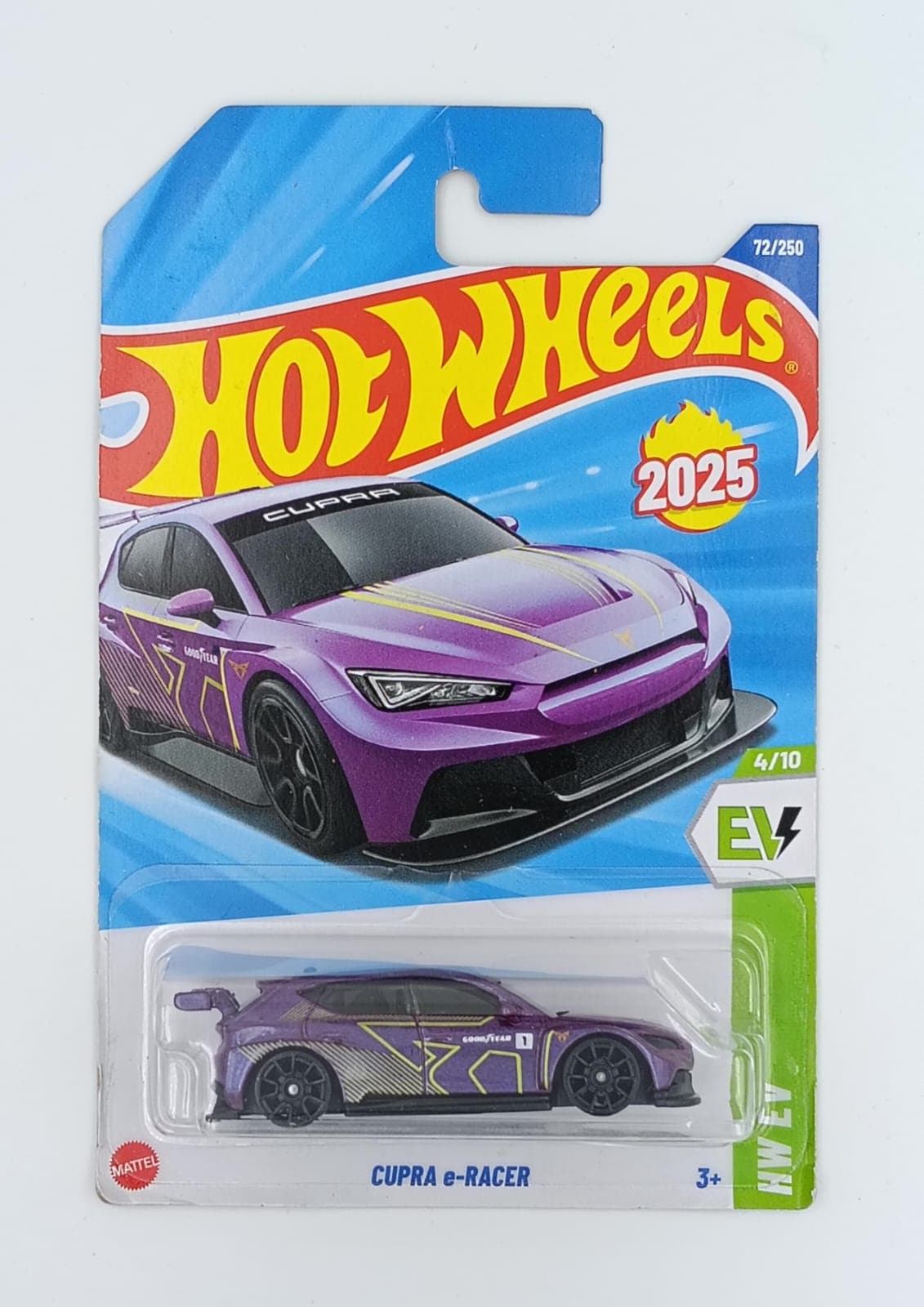 HOT WHEELS MAIN LINE IMPORTED CARD CUPRA e-RACER - Image 1