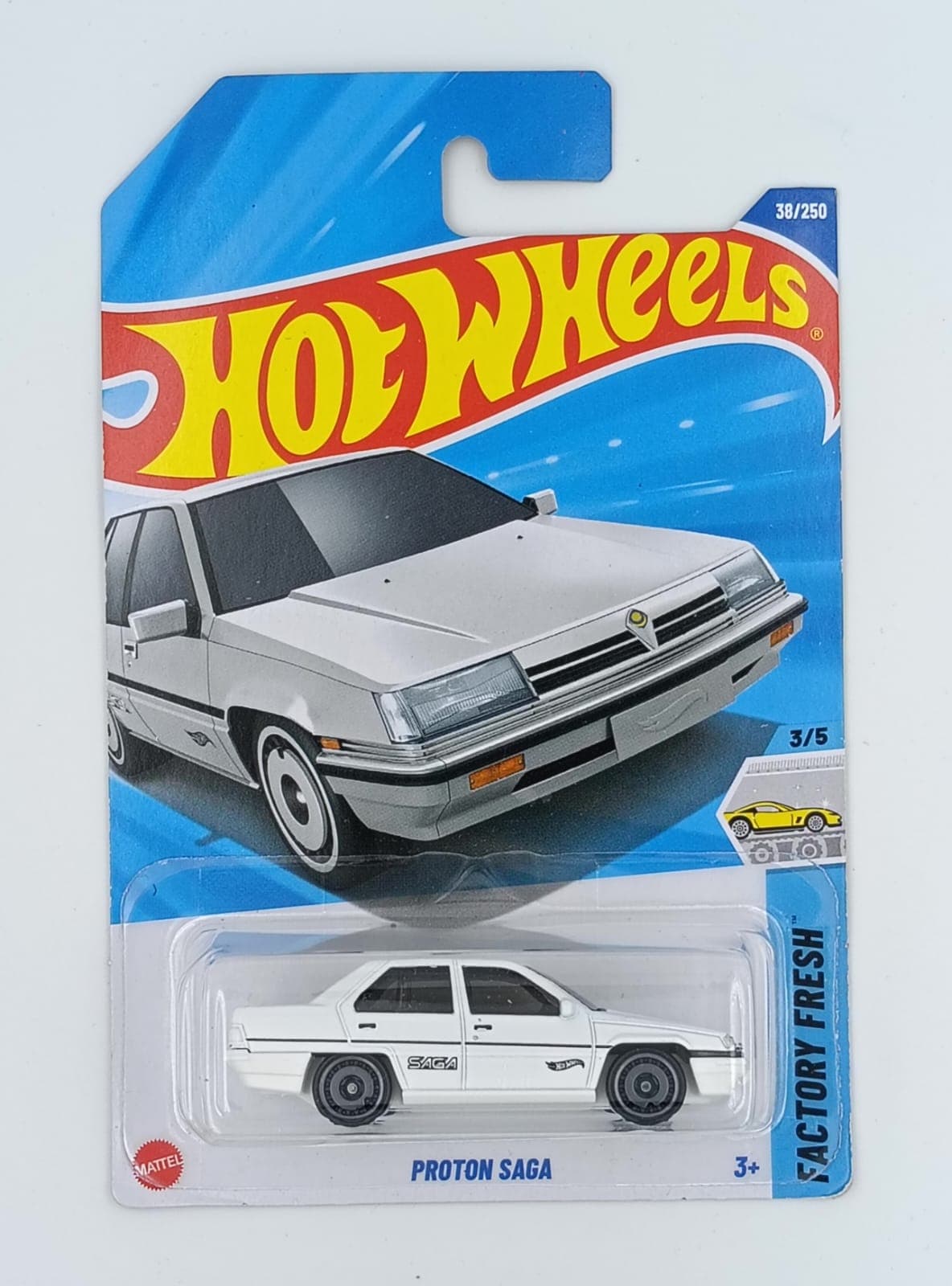 HOT WHEELS MAIN LINE IMPORTED CARD PROTON SAGA - Image 1