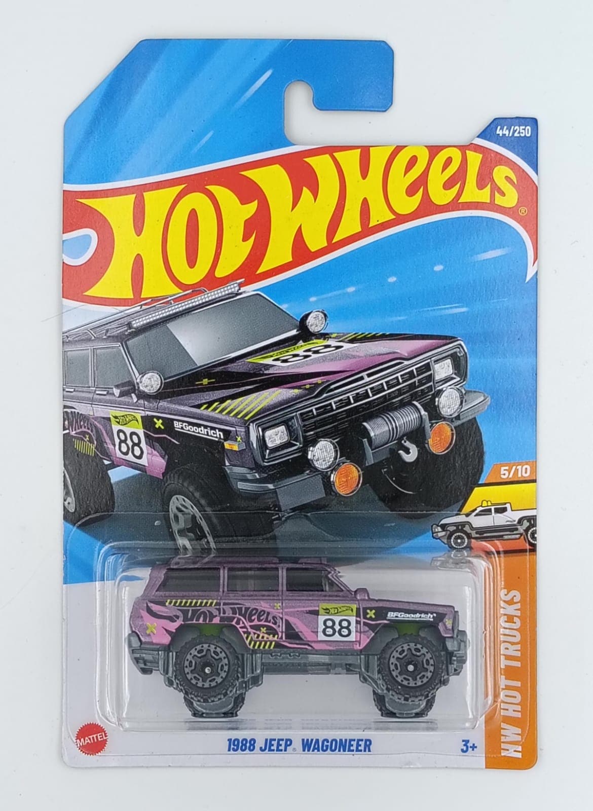 HOT WHEELS MAIN LINE IMPORTED CARD 1988 JEEP WAGONEER - Image 1