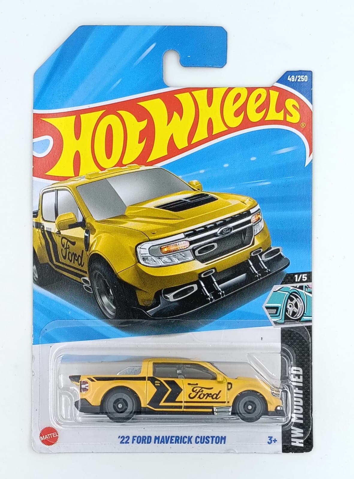 HOT WHEELS MAIN LINE IMPORTED CARD '22 FORD MAVERICK CUSTOM - Image 1
