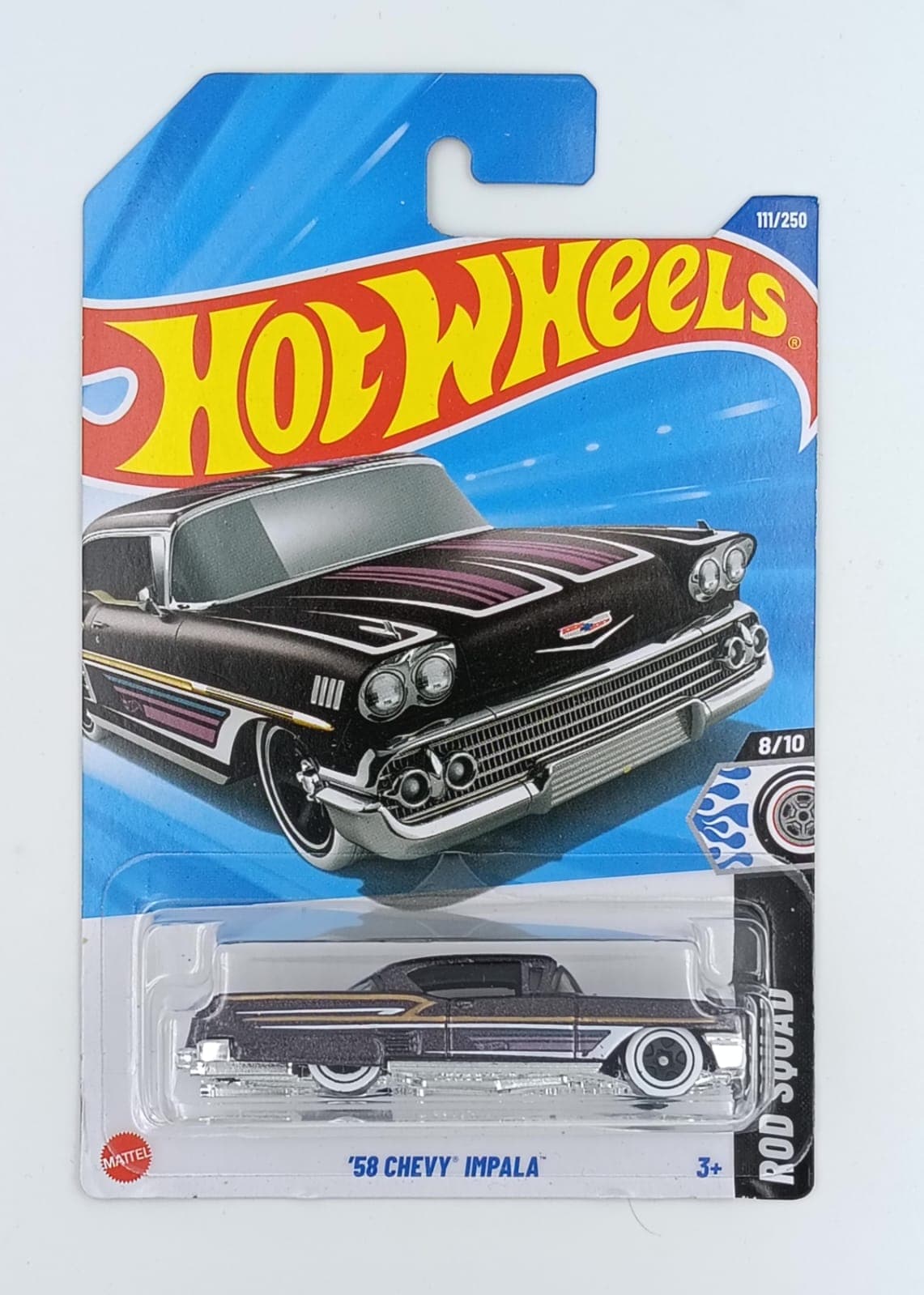 HOT WHEELS MAIN LINE IMPORTED CARD '58 CHEVY IMPALA - Image 1
