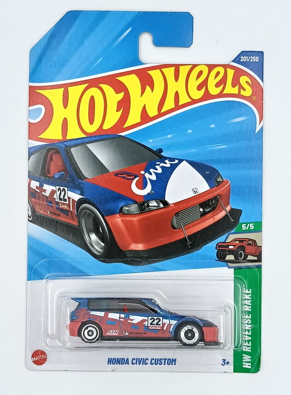 HOT WHEELS MAIN LINE HONDA CIVIC CUSTOM - Image 1