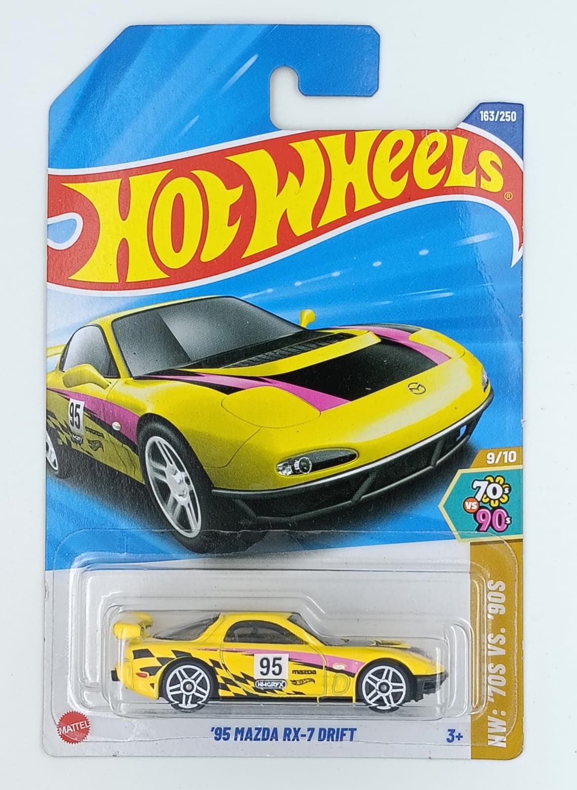 HOT WHEELS MAIN LINE '95 MAZDA RX-7 DRIFT - Image 1