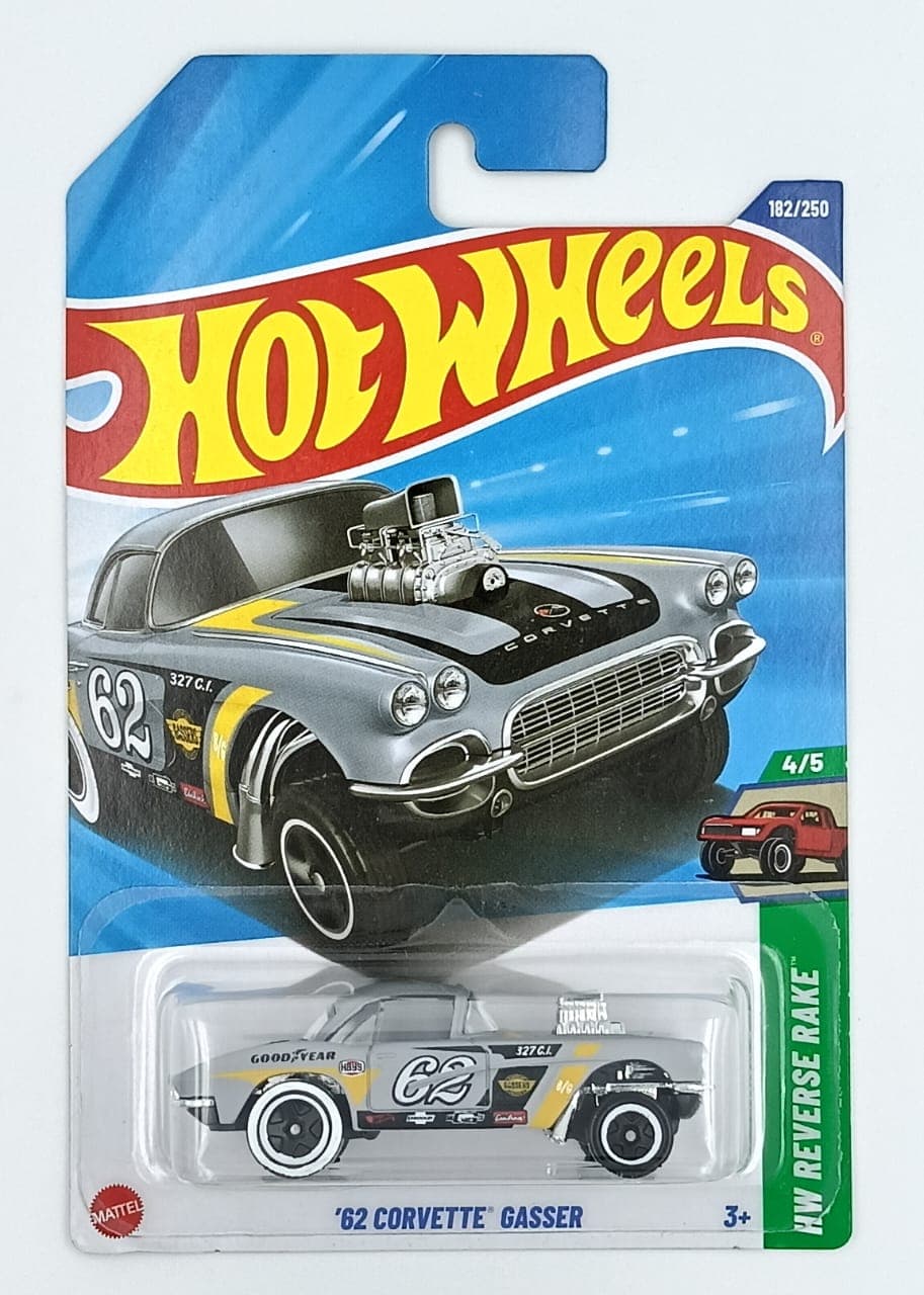 HOT WHEELS MAIN LINE '62 CORVETTE GASSER - Image 1