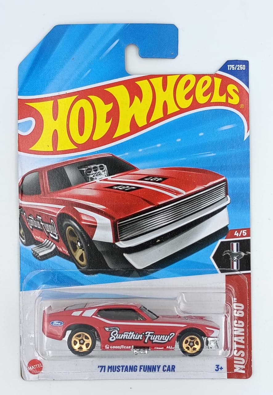 HOT WHEELS MAIN LINE '71 MUSTANG FUNNY CAR - Image 1