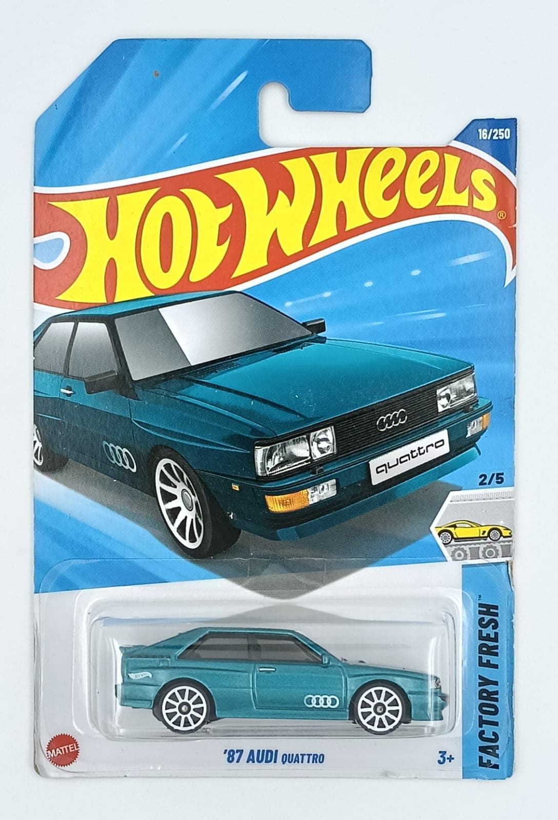 HOT WHEELS MAIN LINE '87 AUDI QUATTRO - Image 1