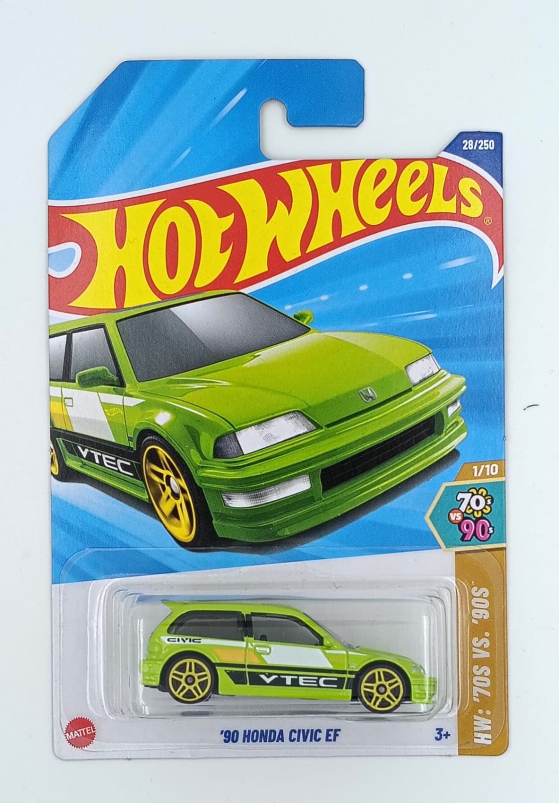 HOT WHEELS MAIN LINE '90 HONDA CIVIC EF - Image 1