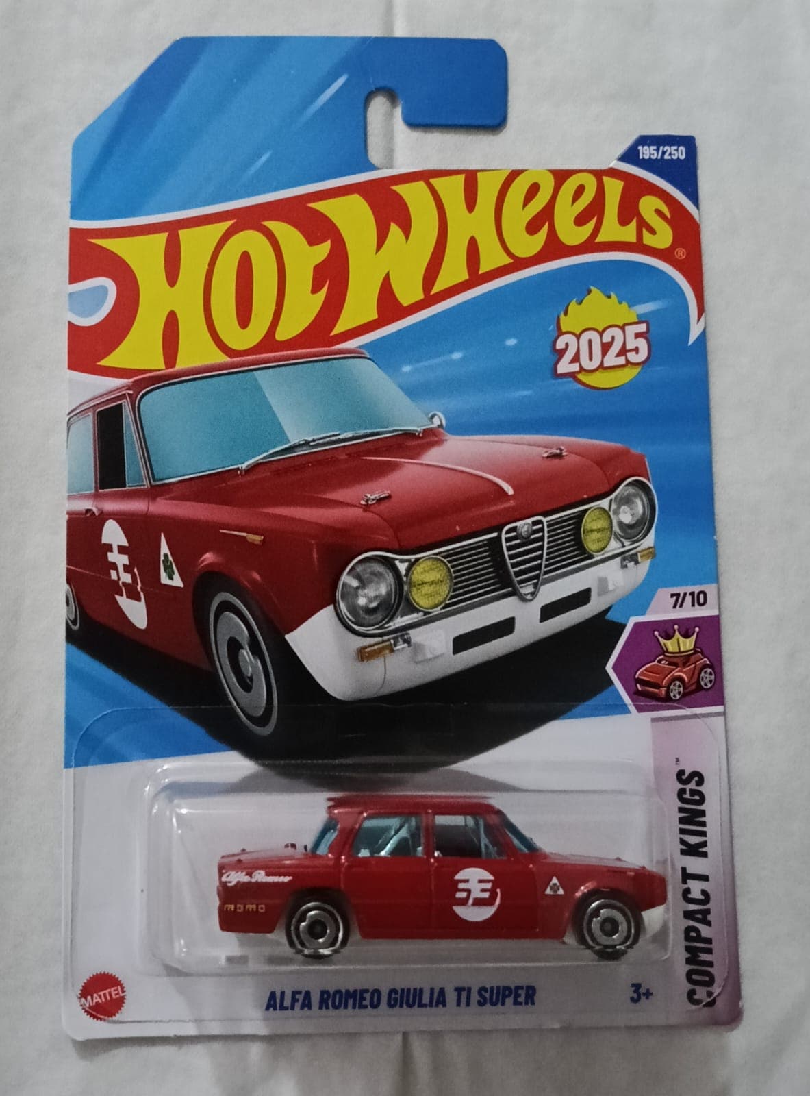 HOT WHEELS MAIN LINE ALFA ROMEO GIULIA TI SUPER - Image 1