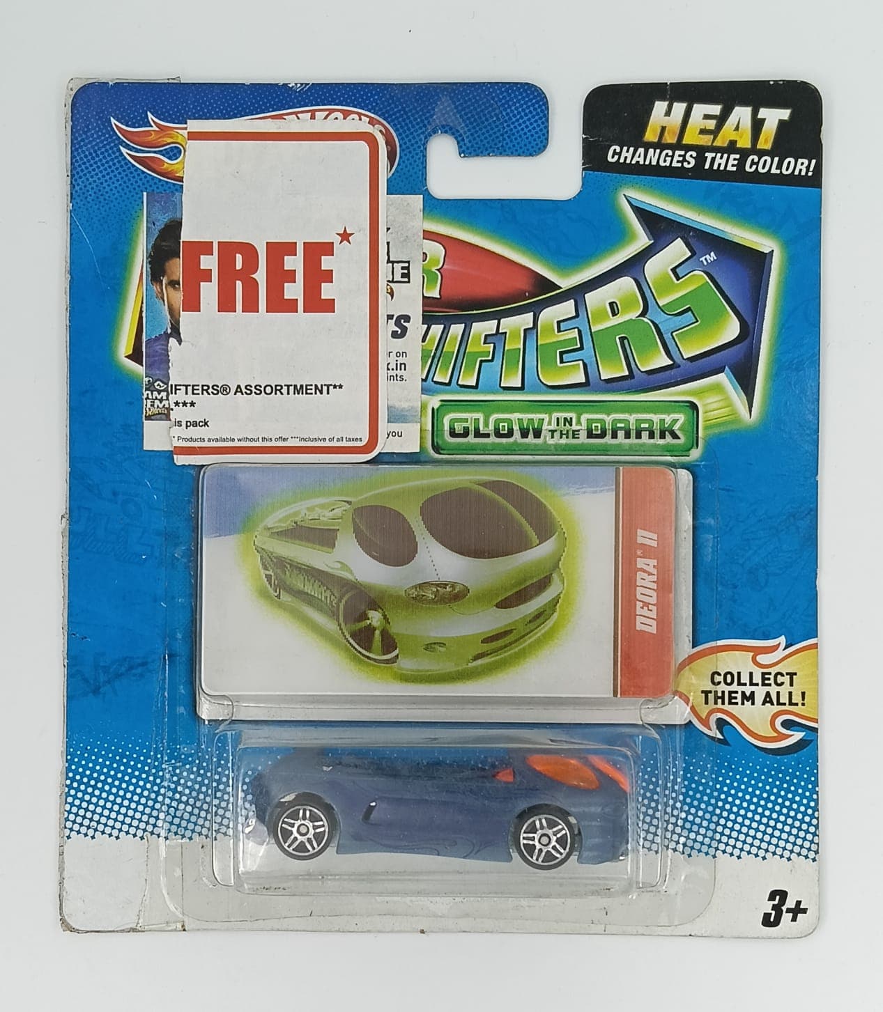 HOT WHEELS PREMIUM 1:64 DEORA II COLOUR SHIFTERS GLOW IN DARK - Image 1