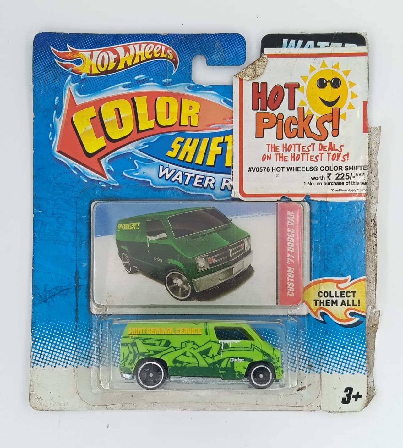 HOT WHEELS PREMIUM 1:64 CUSTOM '77 DODGE VAN COLOUR SHIFTERS - Image 1