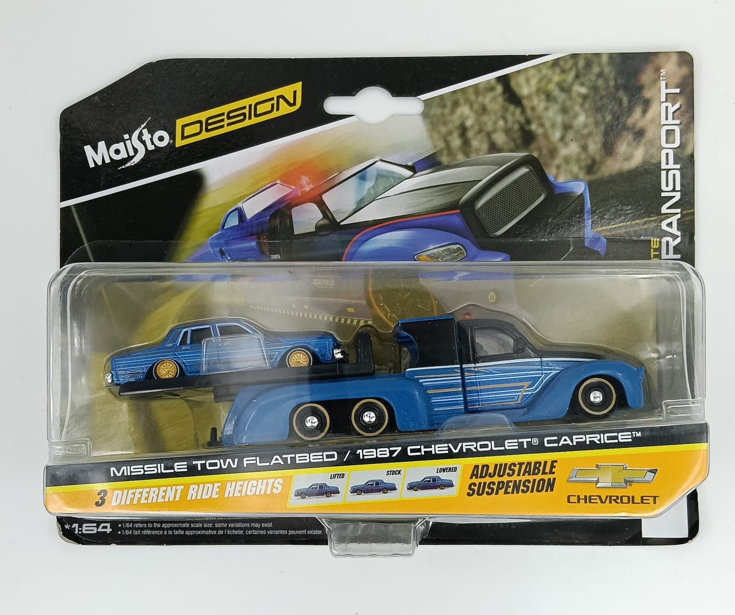 Maisto DESIGN MISSILE TO FLATBED / 1987 CHEVROLET CAPRICE ELITE TRANSPORT - Image 1
