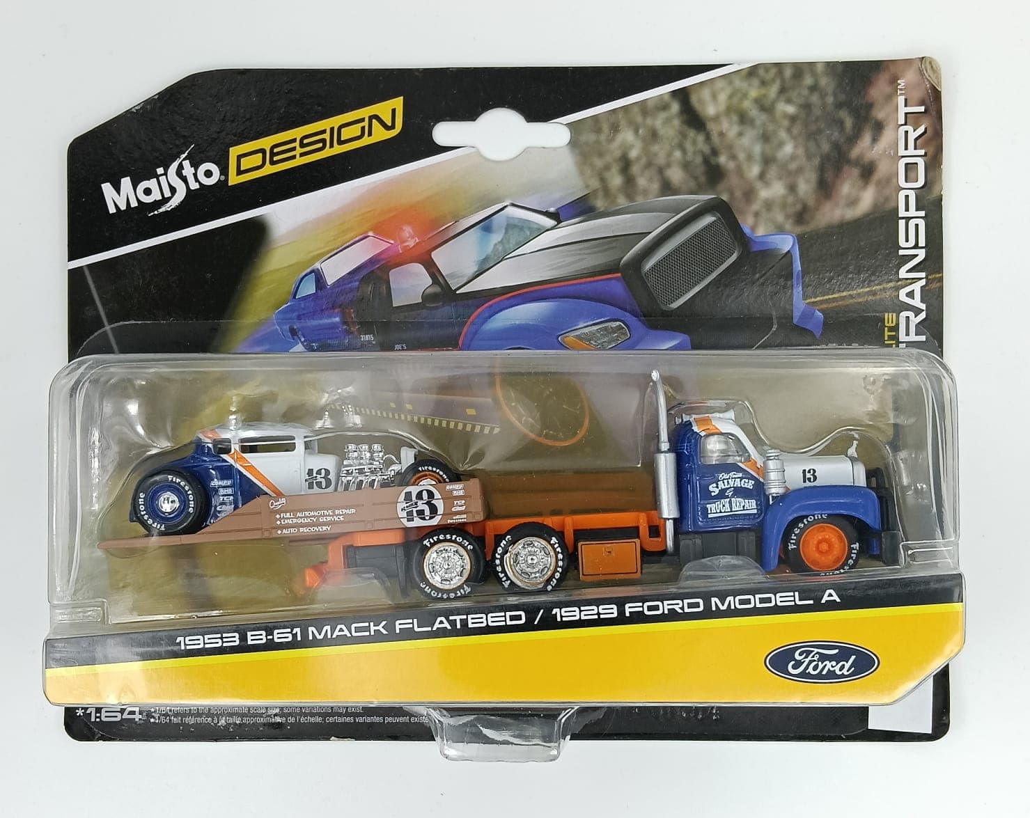 Maisto DESIGN 1953 B-61 MAC FLATBED / 1929 FORD MODEL A ELITE TRANSPORT - Image 1