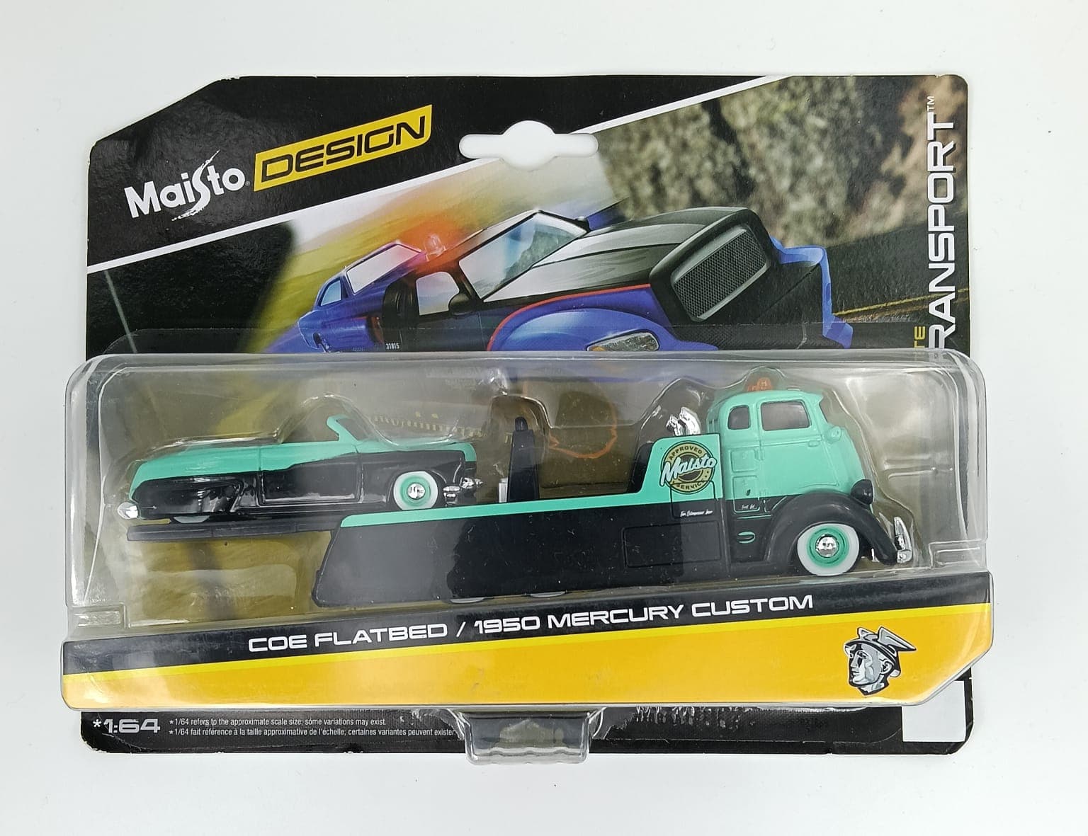 Maisto DESIGN COE FLATBED / 1950 MERCURY CUSTOM ELITE TRANSPORT - Image 1