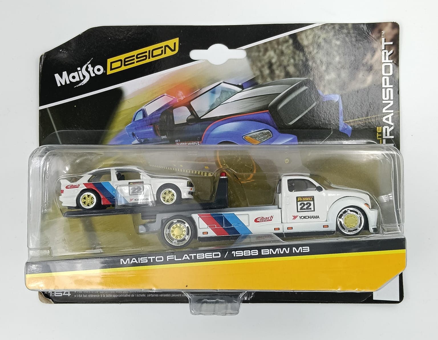 Maisto DESIGN MAESTRO FLAT BED / 1988 BMW M3 ELITE TRANSPORT - Image 1