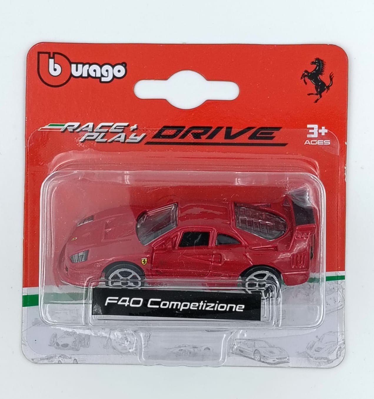 Burago 1:64 BLISTER F40 COMPETIZIONE - Image 1