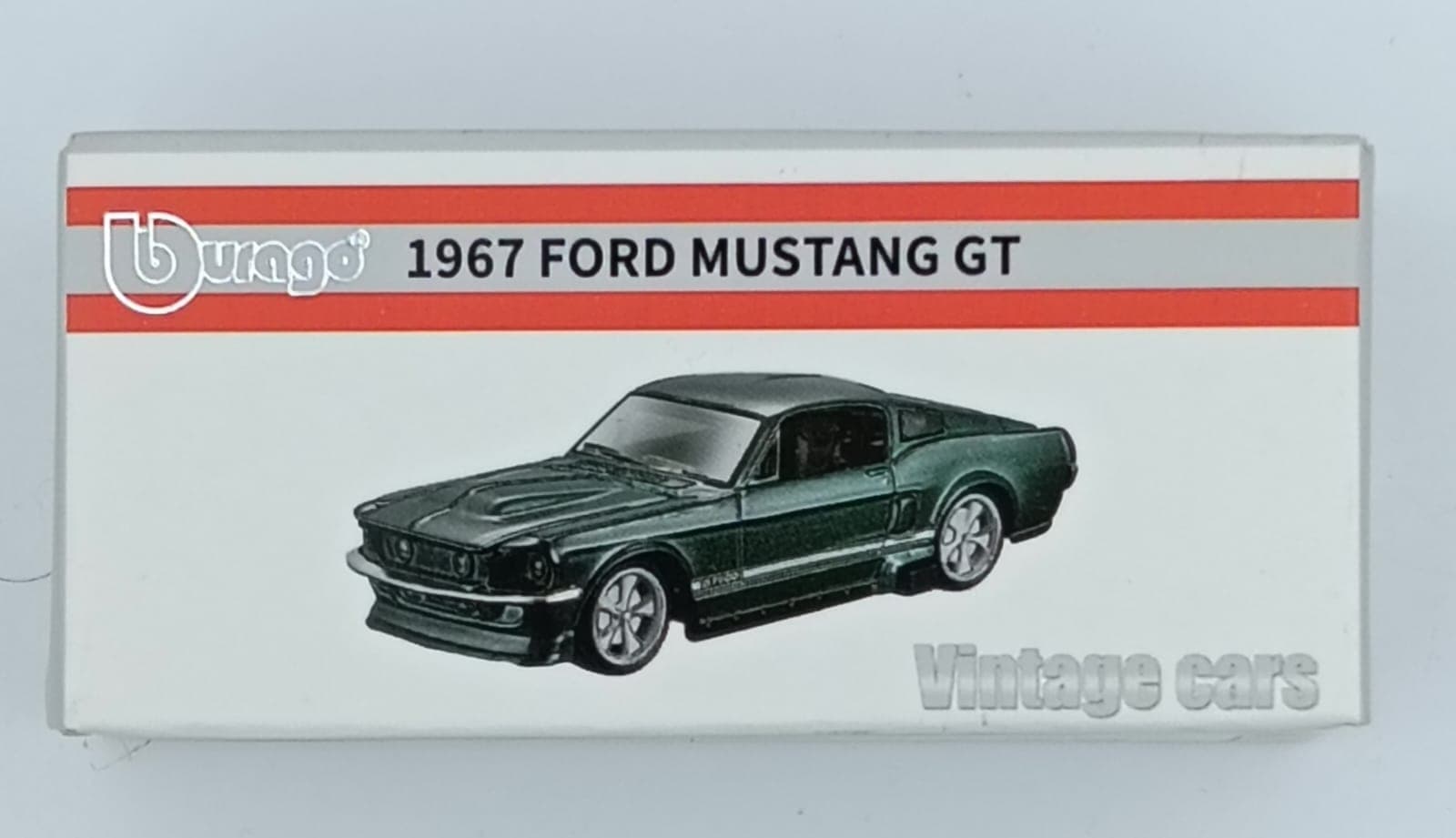 Burago 1:64 BOX 1967 FORD MUSTANG GT - Image 1