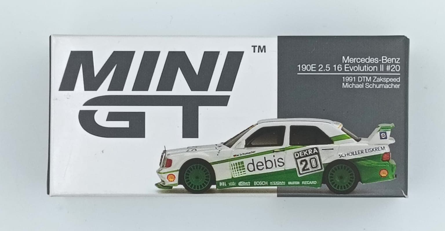 MINI GT BOX Mercedes-Benz 190E 2.5 16 Evolution II #20 (UNSEALED) - Image 1