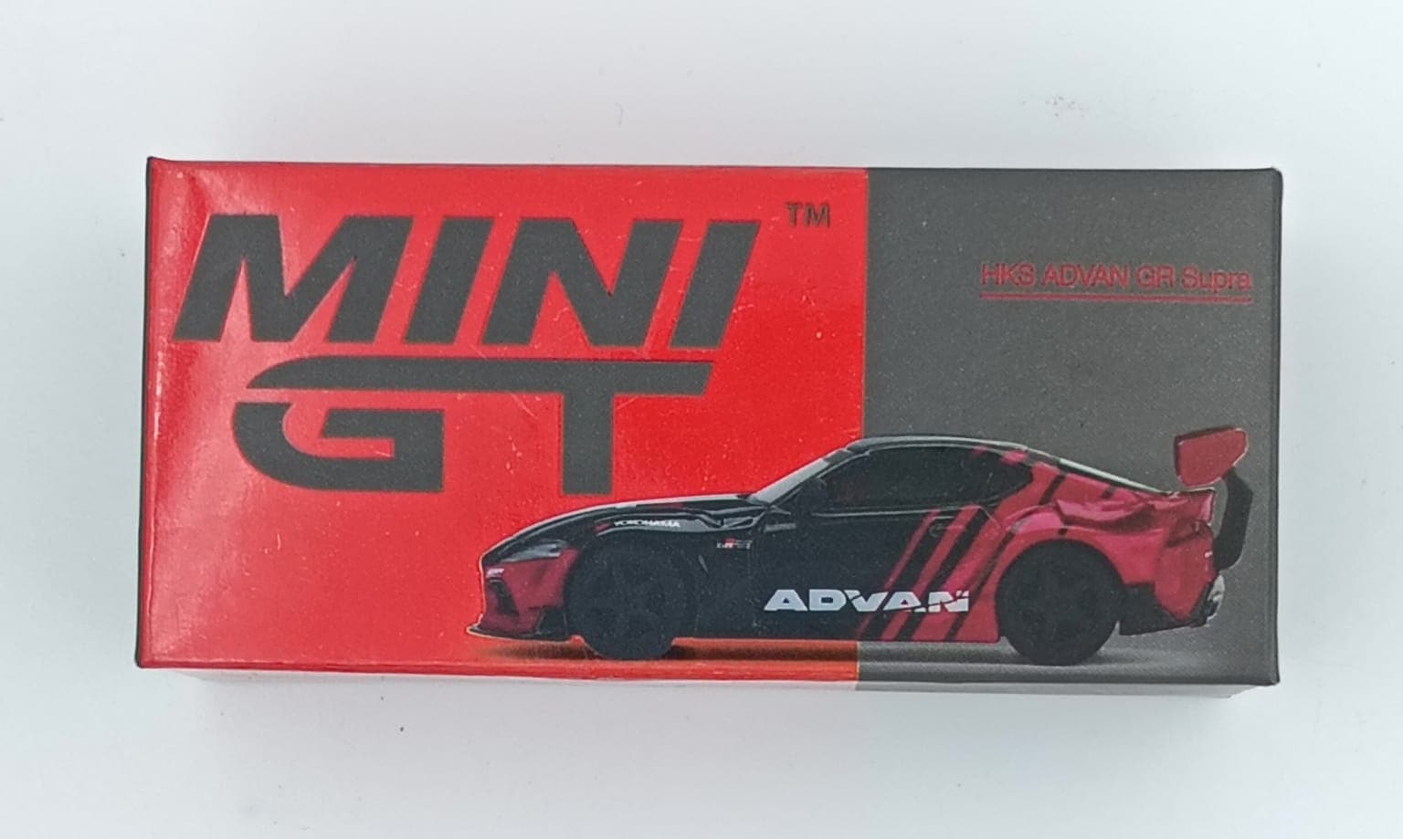 MINI GT BOX HKS ADVAN GR Supra (UNSEALED) - Image 1