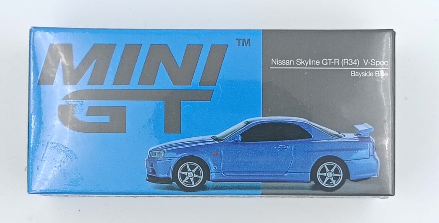 MINI GT BOX Nissan Skyline GT-R R34 V-Spec II - Image 1